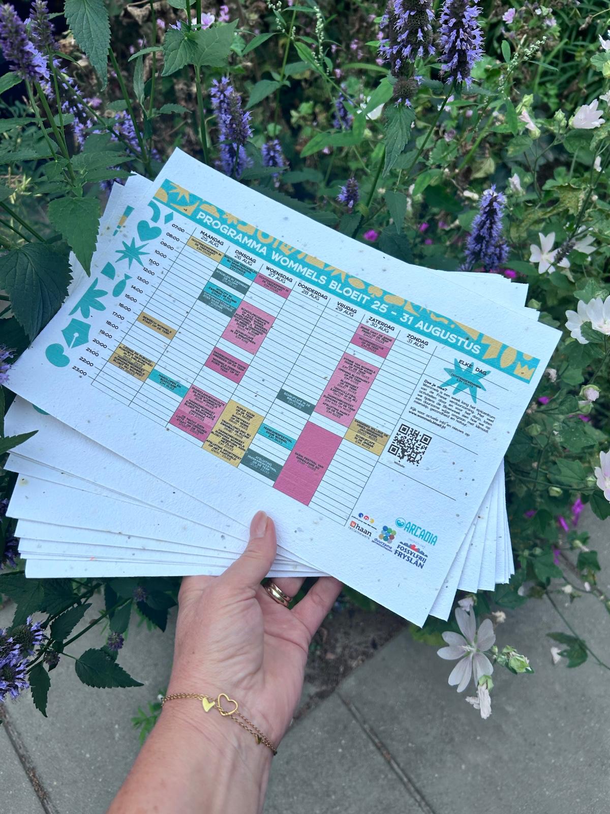 Iedereen een bloeikaart in de bus