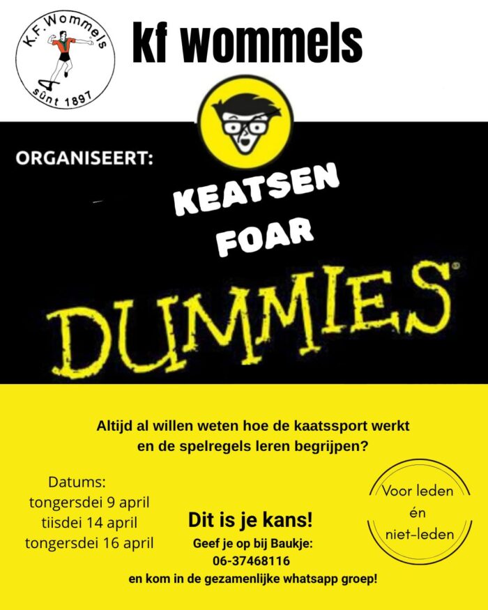 Dummiekeatsen gaat weer los!